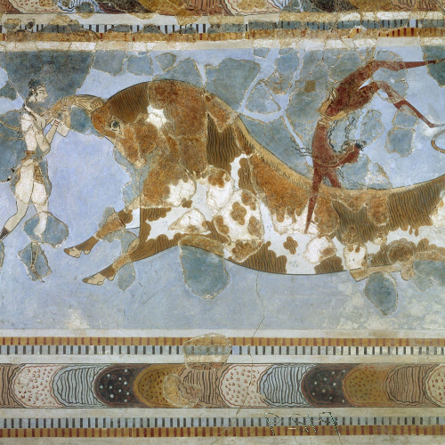 jan 1, 1450 BC Bullleaping Fresco (Timeline)