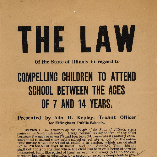 Feb 9 1852 Forced Schooling Compulsory Education Laws Timeline 