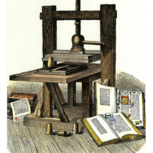 Invención de la imprenta (31 dic 1439 año – 31 dic 1440 año) (Cinta de  tiempo)