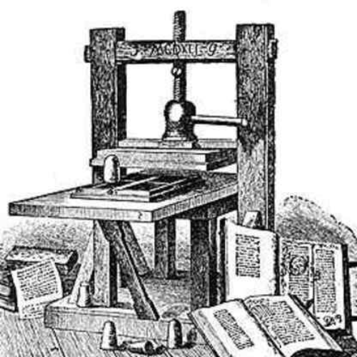 1 mayo 1440 año - Printing Press (Cinta de tiempo)