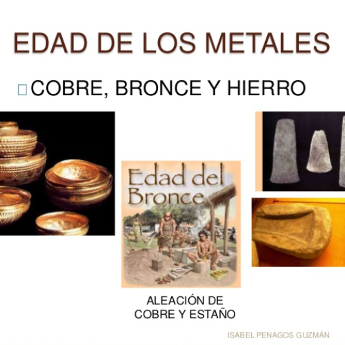 EDAD DE COBRE Y BRONCE (1 ene 1700 año aC – 1 ene 800 año aC) (Cinta de  tiempo)