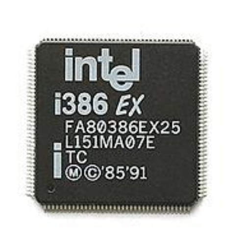 16 oct 1985 año - Intel 80386 (Cinta de tiempo)