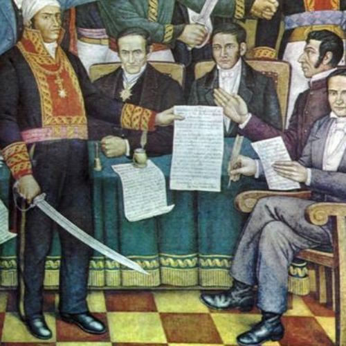 El Congreso da a conocer la Constitución de Apatzingán 1814 1815 (22 oct 1814 año 10 nov