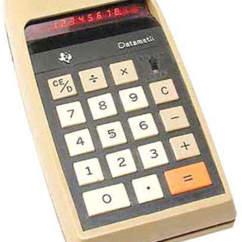 1 ene 1966 año - Calculadora de Bolsillo (Cinta de tiempo)